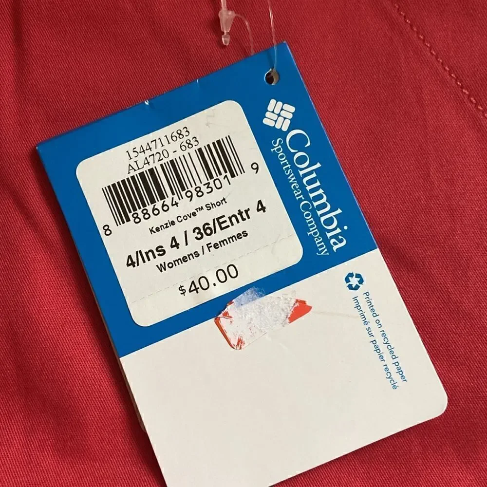 Columbia Coral Kenzie Cove Shorts Size 4 NEW - Picture 7 of 8